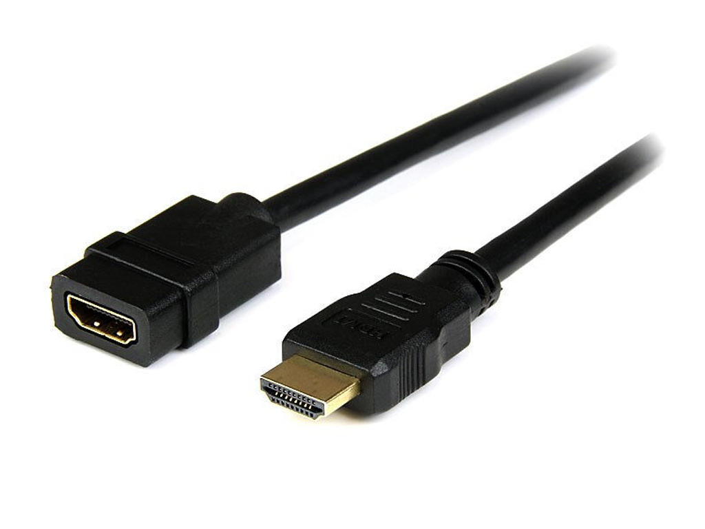 StarTech.com HDEXT2M HDMI-kabel 2 m HDMI Type A (Standard) Sort