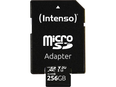 Intenso 3433492 hukommelseskort 256 GB MicroSDXC UHS-I Klasse 10