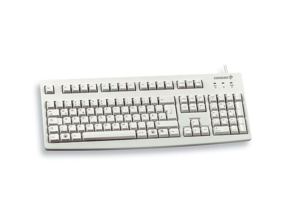 CHERRY G83-6105 tastatur Universel USB QWERTZ Tysk Grå