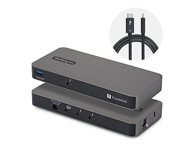 StarTech.com 303UE-TB5-HUB interface hub Thunderbolt 5 80 Mbit/s Grå