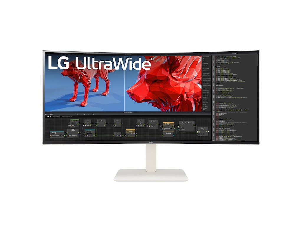 LG 38BR85QC-W computerskærm 96,5 cm (38") 3840 x 1600 pixel UltraWide Quad HD+ LCD Hvid