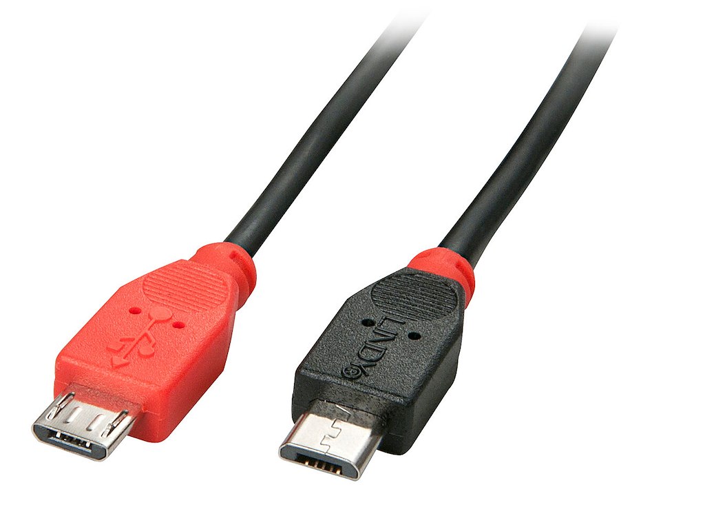 Lindy 31760 USB-kabel USB 2.0 2 m Micro-USB B Sort