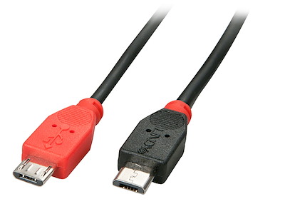 Lindy 31760 USB-kabel USB 2.0 2 m Micro-USB B Sort