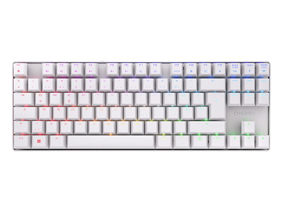 CHERRY MX 8.2 TKL Wireless RGB tastatur Spil USB + RF Wireless + Bluetooth QWERTZ Tysk Hvid