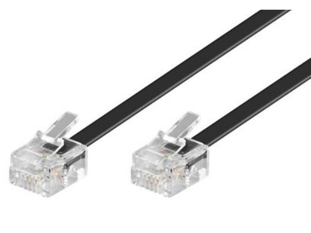 Microconnect MPK186 telefonkabel 6 m Sort