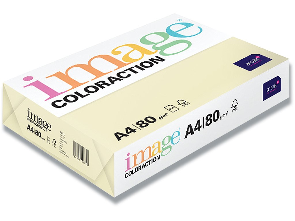 Kopipapir, Atoll Pale Ivory, Farvenr BE66, A4, Image ColorAction 80 g/m² 
