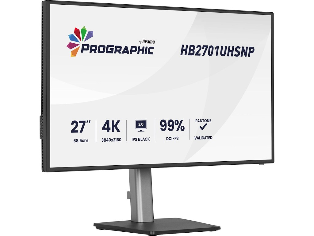 iiyama PROGRAPHIC HB2701UHSNP-B1 computerskærm 68,6 cm (27") 3840 x 2160 pixel 4K Ultra HD LCD Sort