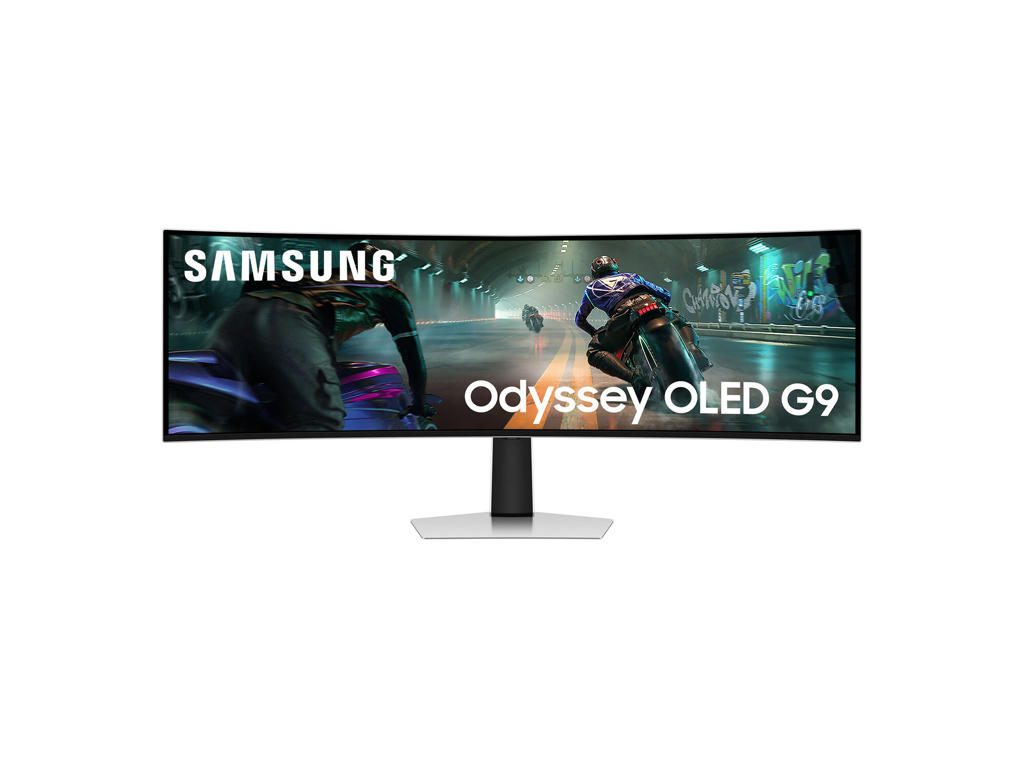 Samsung S49DG910SU computerskærm 124,5 cm (49") 5120 x 1440 pixel Dual QHD OLED Sølv
