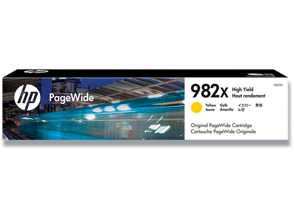 Blækpatron, 1 stk, 16.000 sider, Yellow-gul, HP 982X