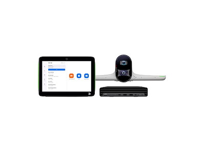HP Poly Poly Studio Large Room Bundle for Zoom Rooms: Studio E70 Smart Camera and HP PC w/TC10 (ABB)