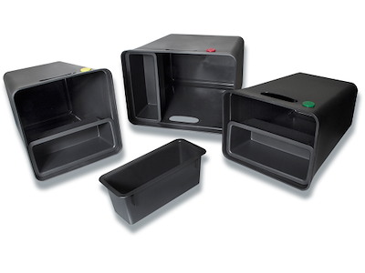 Låg til affaldsspand, 10 liter, Sort, Avedøre