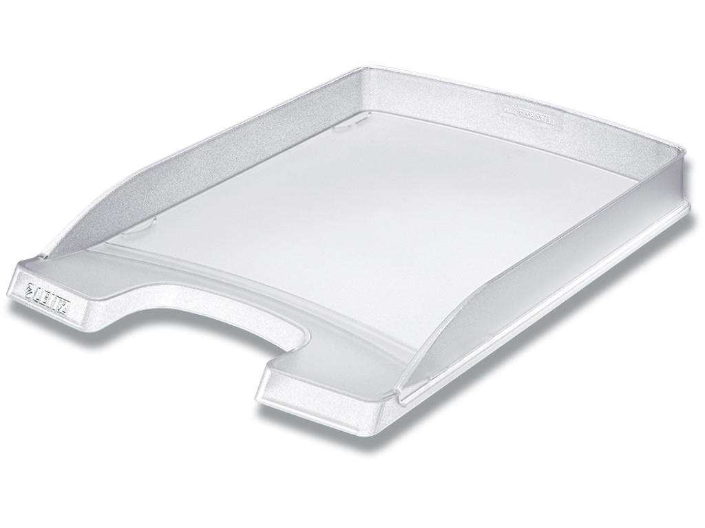 Brevbakke, Transparent mat, A4, Udvendig: B25.5xH3.5xD35.7 cm, Leitz Plus Slim