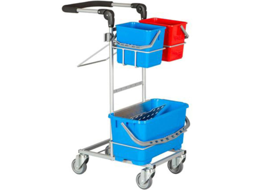 Rengøringsvogn Ergo Slimline, Lille drypsystem, 2stk 6L spand