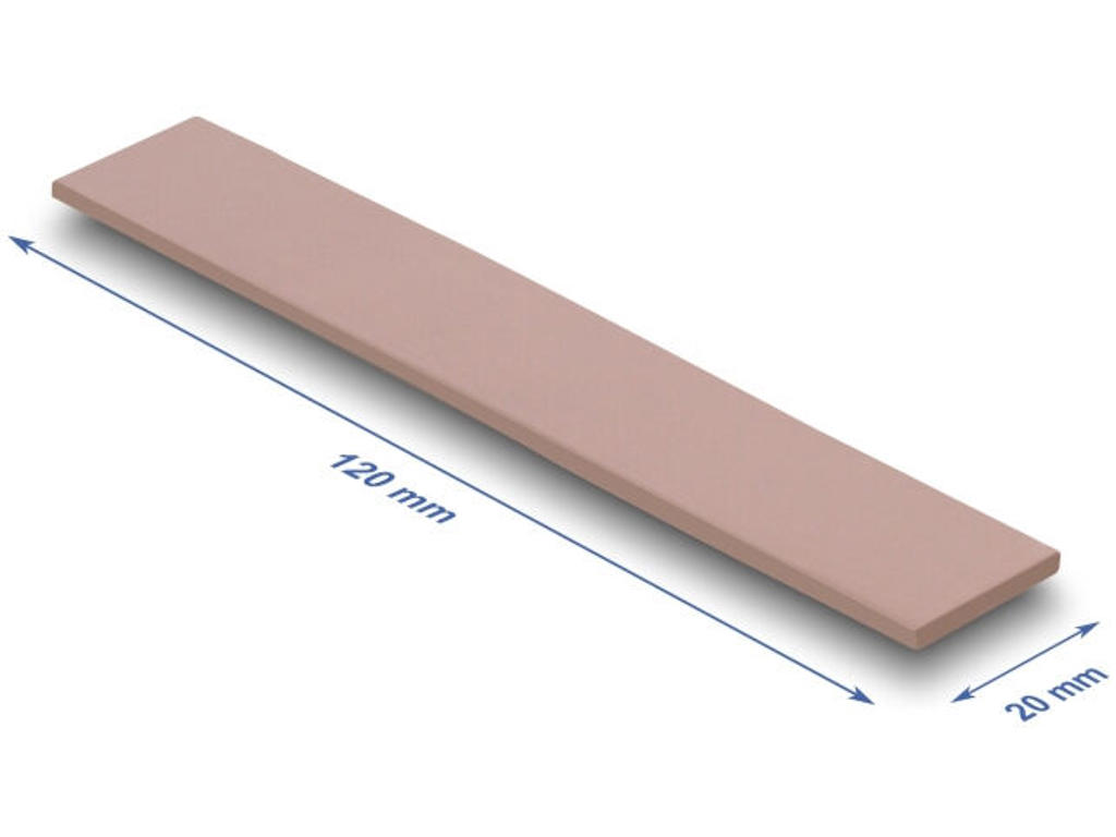 DeLOCK 18484 kølekomponent Termisk pude 3 W/mK