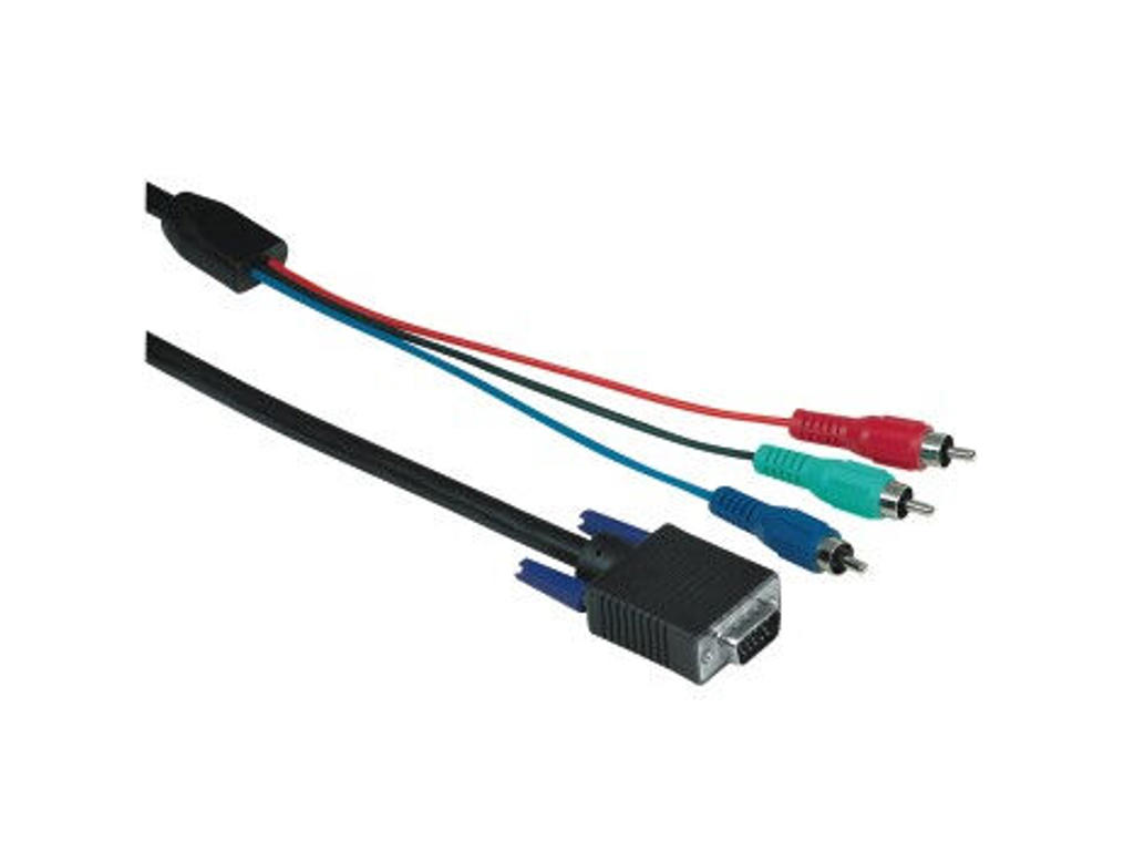 Hama 122229 2 m 3 x RCA VGA (D-Sub) Sort