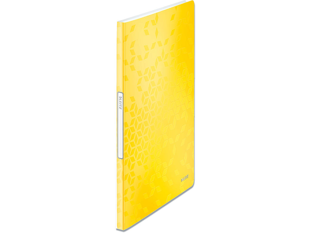 Demomappe, 20 lommer, A4, Metallic gul, Leitz WOW 