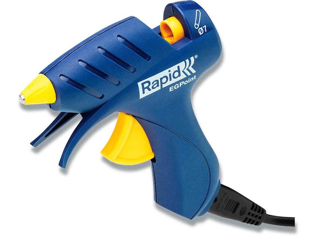 Limpistol, Til limstænger, Blå-Gul, 1 stk, Rapid EG Point