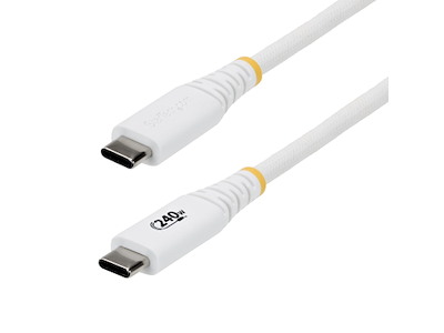 StarTech.com S2CEPR2MW-USB-CABLE USB-kabel USB 2.0 2 m USB C 0,48 Gbit/sek. 240 W Hvid