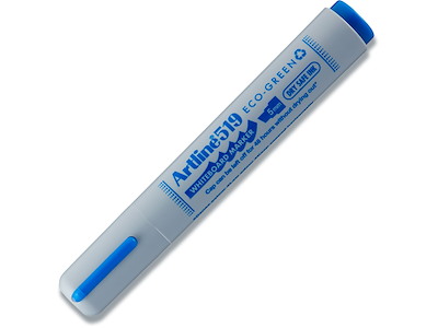 Whiteboard marker, Kantet spids, Blå, 2-5 mm, Artline ECO-GREEN 519