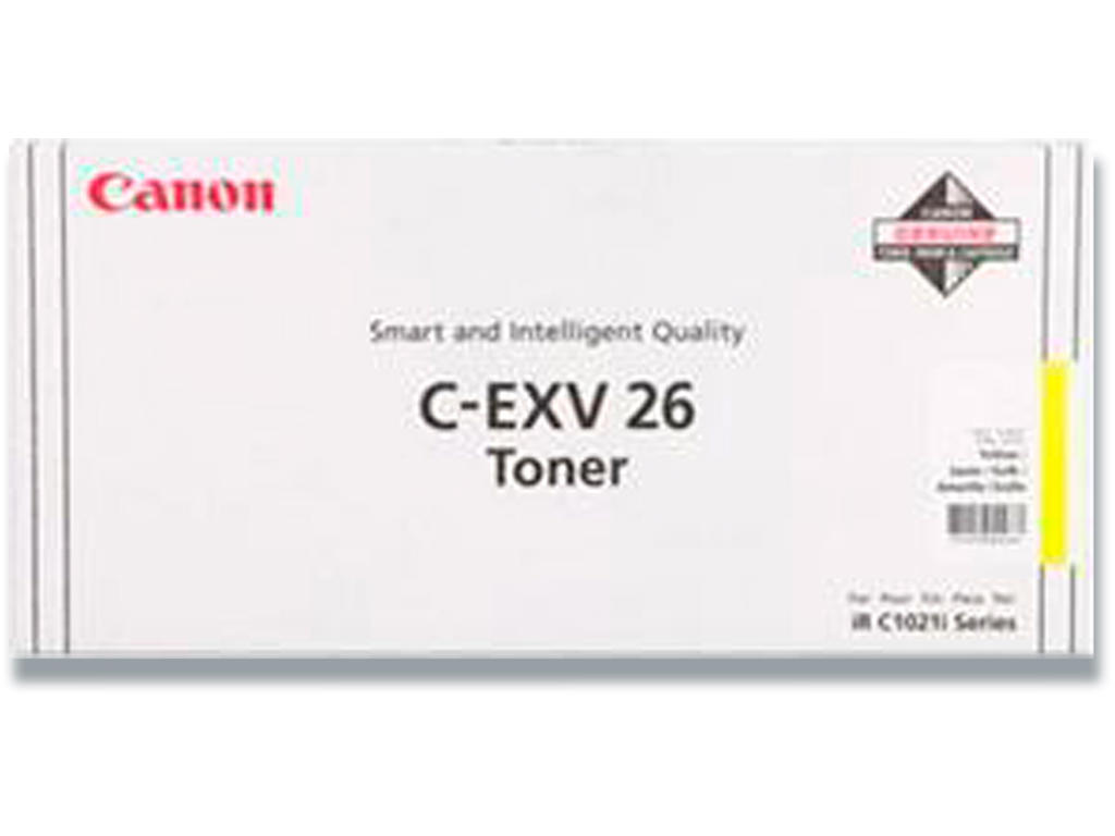 Toner, C-EXV 26, Yellow-gul, 6.000 sider, Canon 1657B006