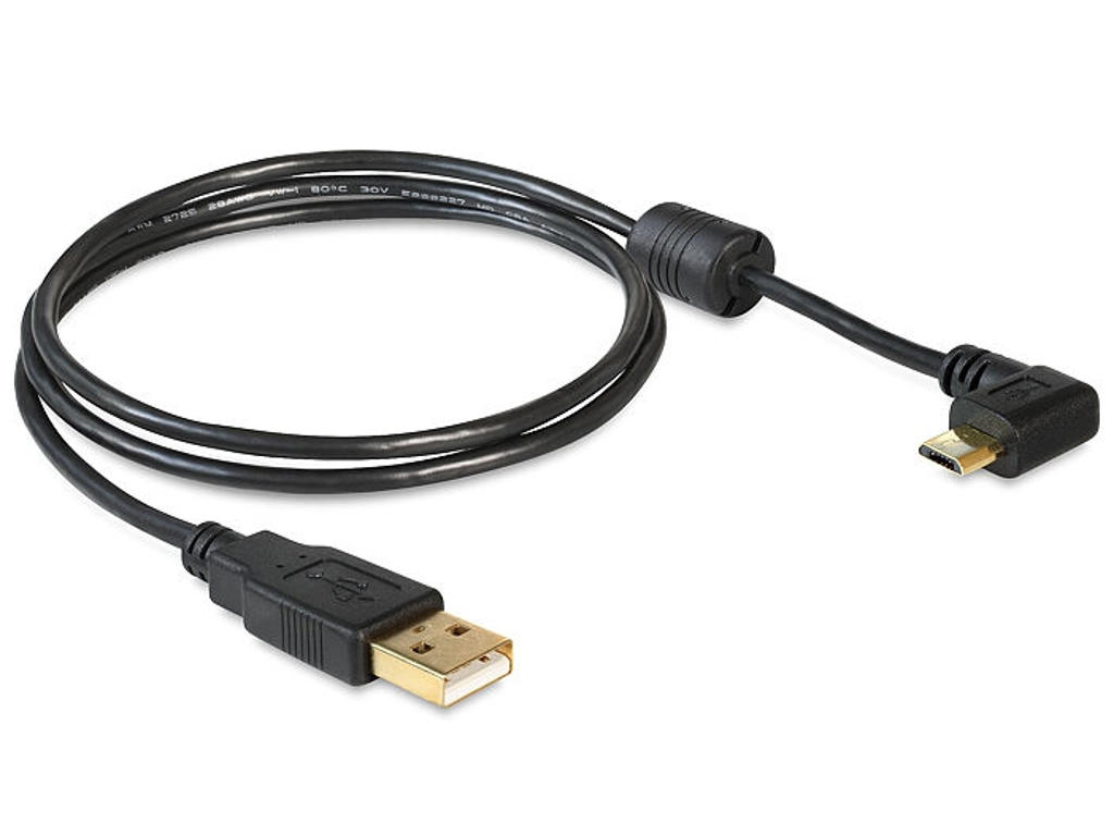 DeLOCK 83147 USB-kabel USB 2.0 1 m USB A Micro-USB B Sort