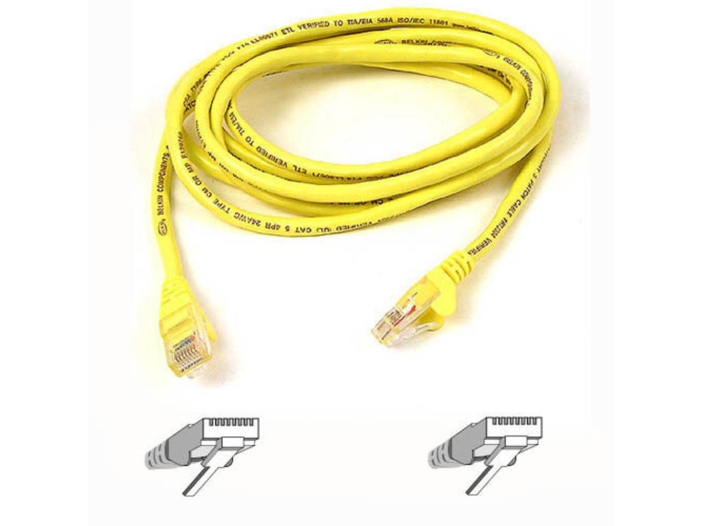 Belkin RJ45 CAT-6 Snagless UTP Patch Cable 5m yellow netværkskabel Gul