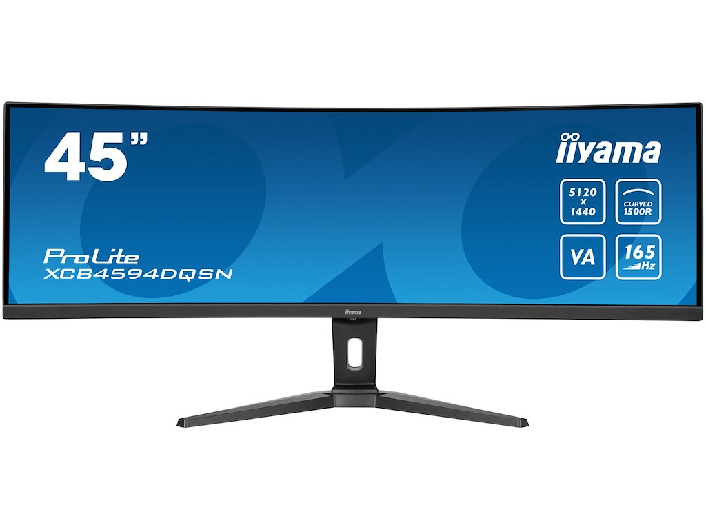 iiyama G-MASTER 45"LCD Curved Bus. UWQHD computerskærm 113 cm (44.5") 5120 x 1440 pixel Dual QHD LED Sort