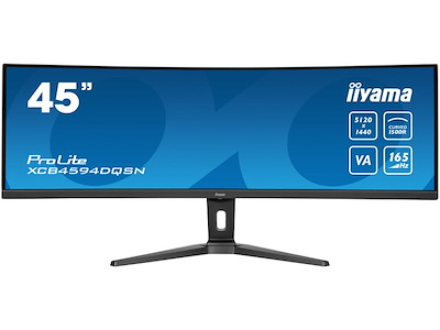 iiyama G-MASTER 45"LCD Curved Bus. UWQHD computerskærm 113 cm (44.5") 5120 x 1440 pixel Dual QHD LED Sort