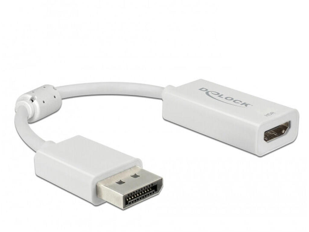 DeLOCK 63936 videokabel adapter 0,1 m DisplayPort HDMI Hvid