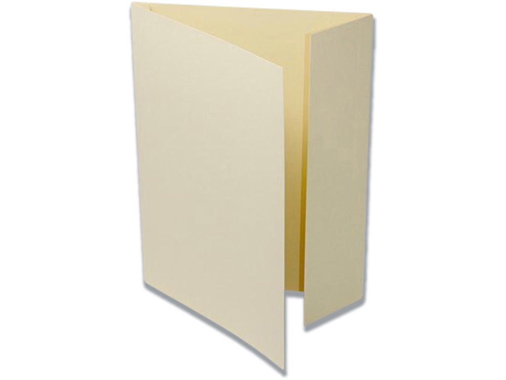 Sagsmappe, 1 klap, Folio, Gul, Ferco Nr. 105/3 Med 3 cm udvidelse 