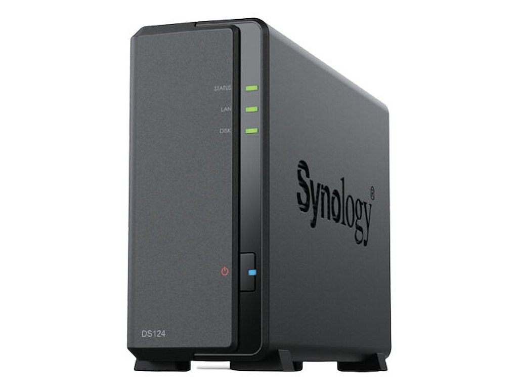 Synology DiskStation DS124 NAS Desktop Realtek RTD1619B 1 GB DDR4 4 TB HDD DiskStation Manager Sort
