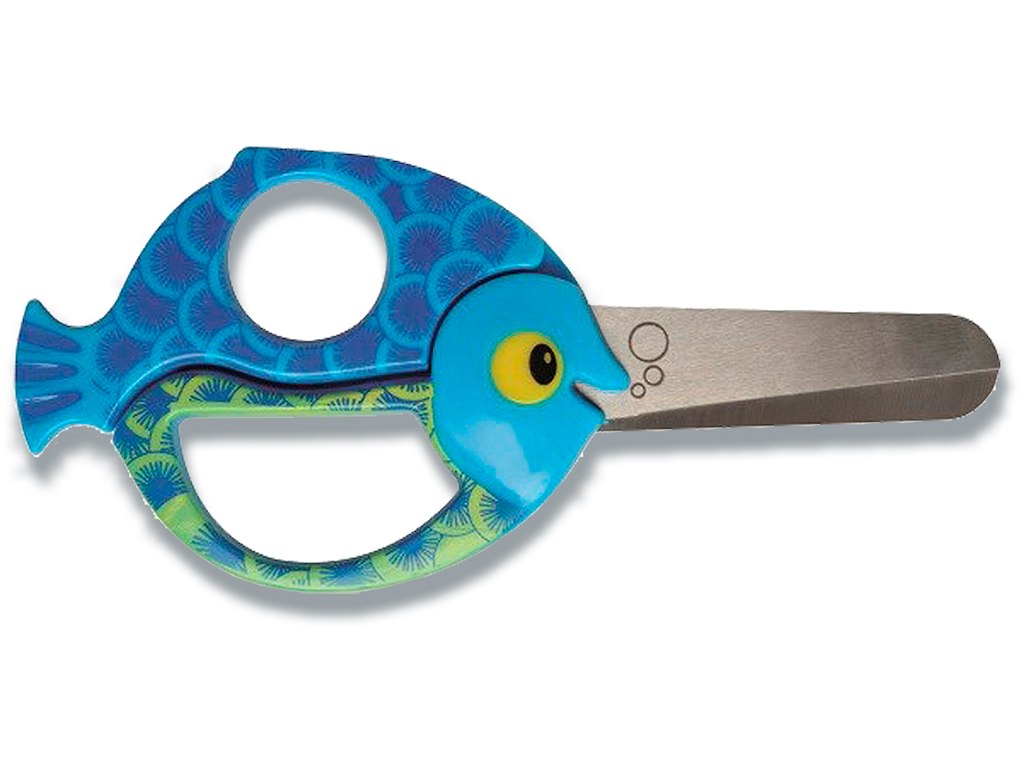 Saks, Børnesaks, Ligehåndet, 13 cm, Fisk, Fiskars