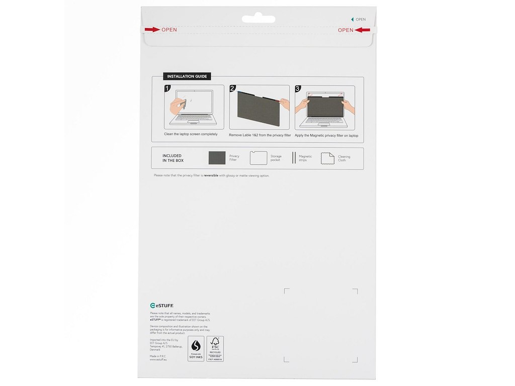 eSTUFF GLBM16351225 antirefleks skærm