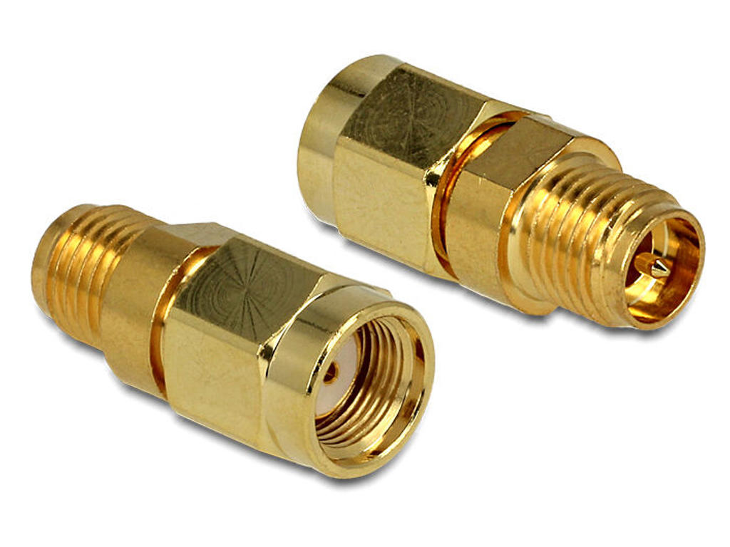 DeLOCK 88875 kabel kønsskifter RP-SMA Guld