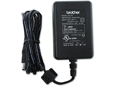 Brother AD-24ES strømadapter og vekselret Indendørs 14,4 W Sort