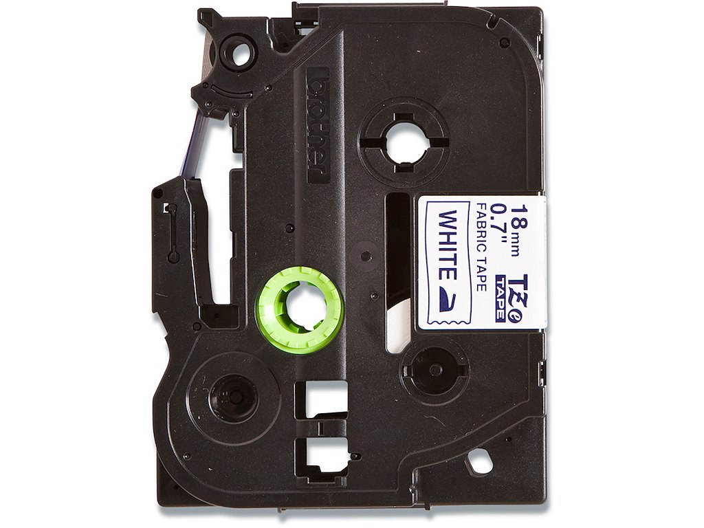 Labeltape, 18mm x 3m, Blå på Hvid, 1 rulle, Brother P-Touch TZe-FA4