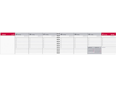 Bordkalender, 2027, Uge, 1 uge pr. opslag, Mayland