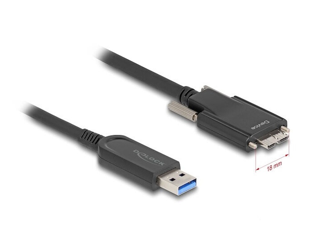 DeLOCK 83212 USB-kabel USB 3.2 Gen 2 (3.1 Gen 2) 7,5 m USB A Micro-USB B Sort