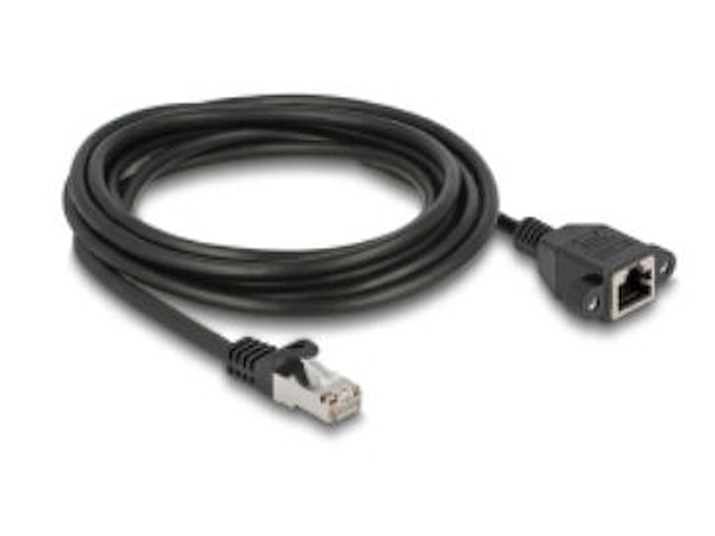 DeLOCK 90776 netværkskabel Sort 2 m Cat6a S/FTP (S-STP)