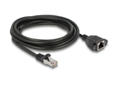 DeLOCK 90776 netværkskabel Sort 2 m Cat6a S/FTP (S-STP)