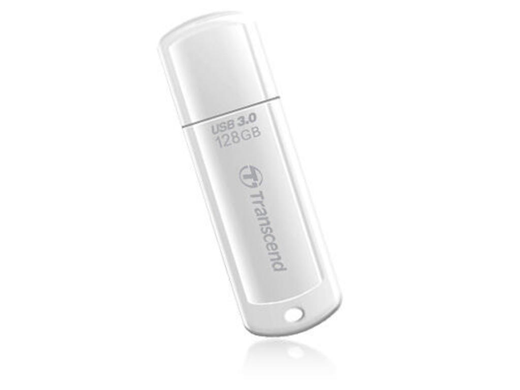 Transcend JetFlash TS128GJF730 USB-nøgle 128 GB USB Type-A 3.2 Gen 1 (3.1 Gen 1) Hvid