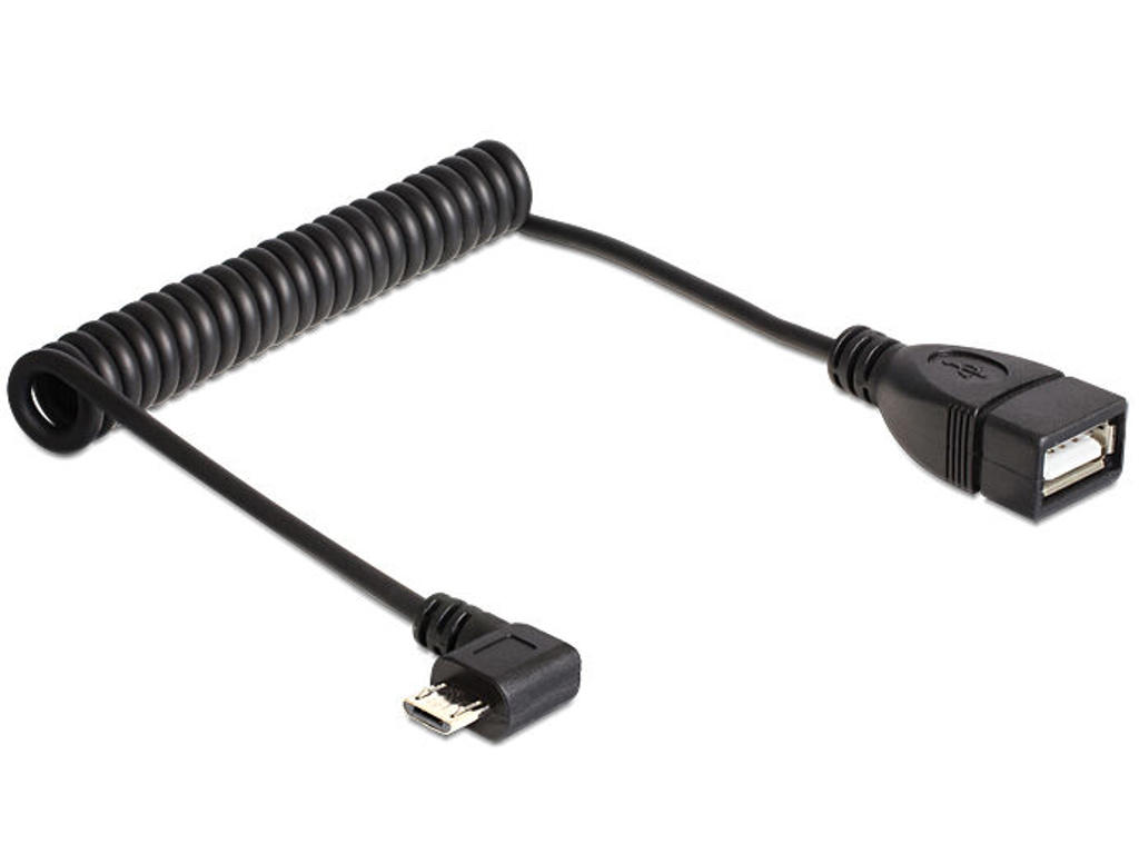 DeLOCK 83354 USB-kabel USB 2.0 0,5 m Micro-USB B USB A Sort
