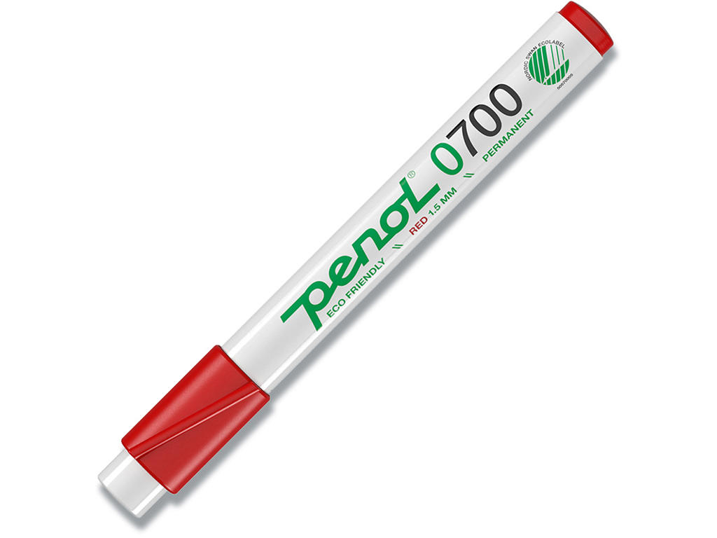 Marker, Rund spids, 1.5 mm, Rød, Penol ECO 0700