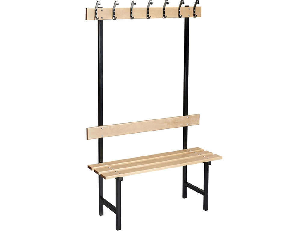 Bænk fristående, Modelnr 70, L=600 mm enkel bøg/sort, Essem Design DK