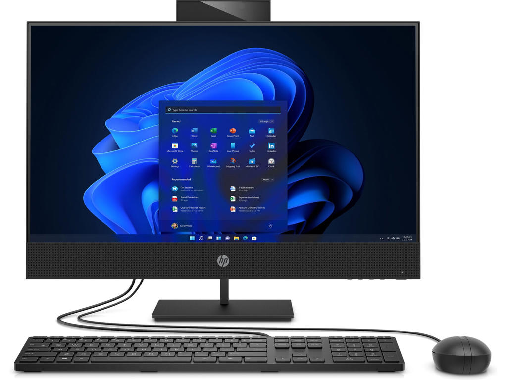 HP ProOne 440 G6 Intel® Core™ i5 i5-10500T 60,5 cm (23.8") 1920 x 1080 pixel Berøringsskærm All-in-One PC 8 GB DDR4-SDRAM 256 GB SSD Windows 10 Pro Wi-Fi 6 (802.11ax) Sort
