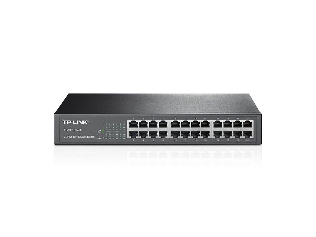 TP-Link TL-SF1024D Ikke administreret Fast Ethernet (10/100) 1U Sort