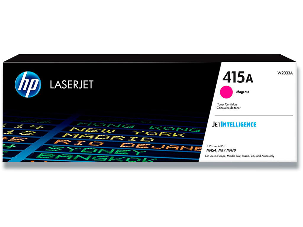 Toner, 415A, Magenta-rød, 2.100 sider, HP W2033A
