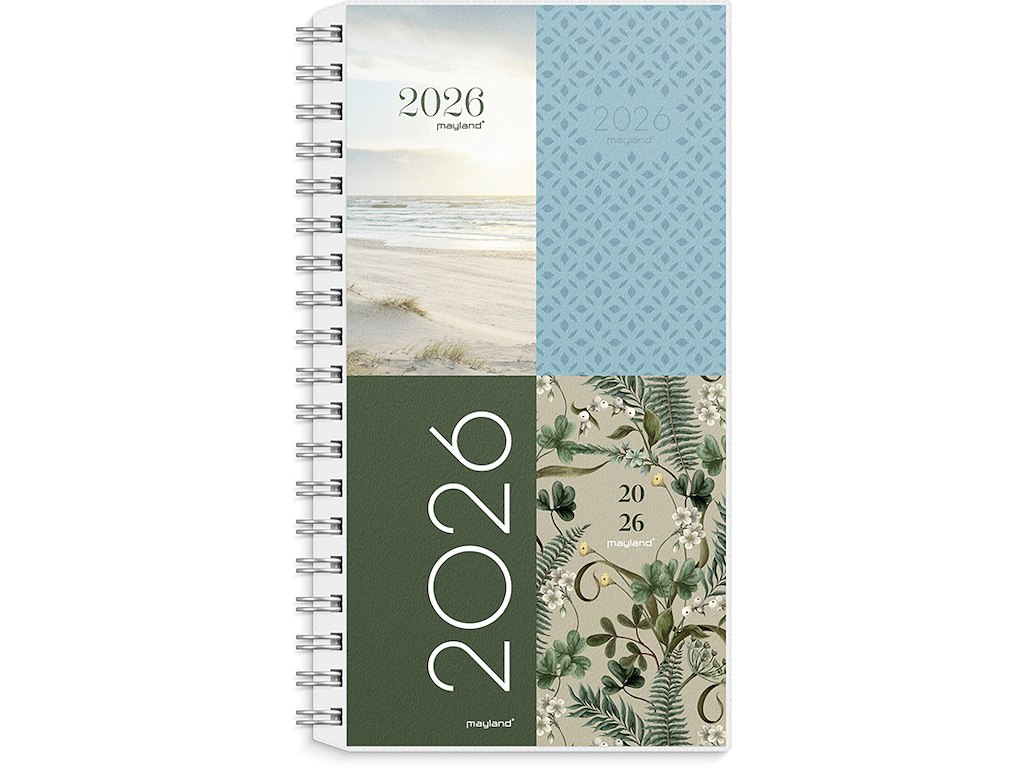 Planner, 2026, Week, 4 illustrationer, 1 uge pr. opslag, Mayland