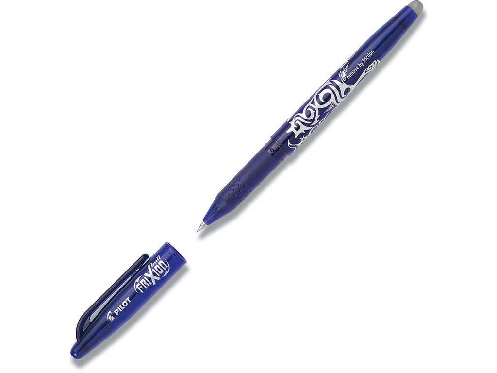 Rollerball gelpen, 0.7 mm, 0.35 mm, Blå, Pilot FriXion Ball BL-FR7-L
