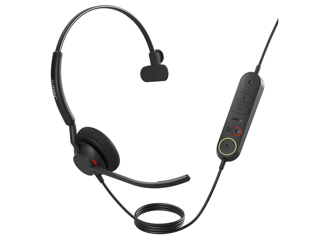 Jabra Engage 40 Headset Ledningsført Kontor/Callcenter USB Type-A Bluetooth Sort